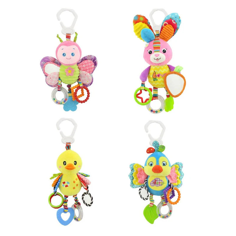 Plush Hanging Stuffed Animal Baby Rattle