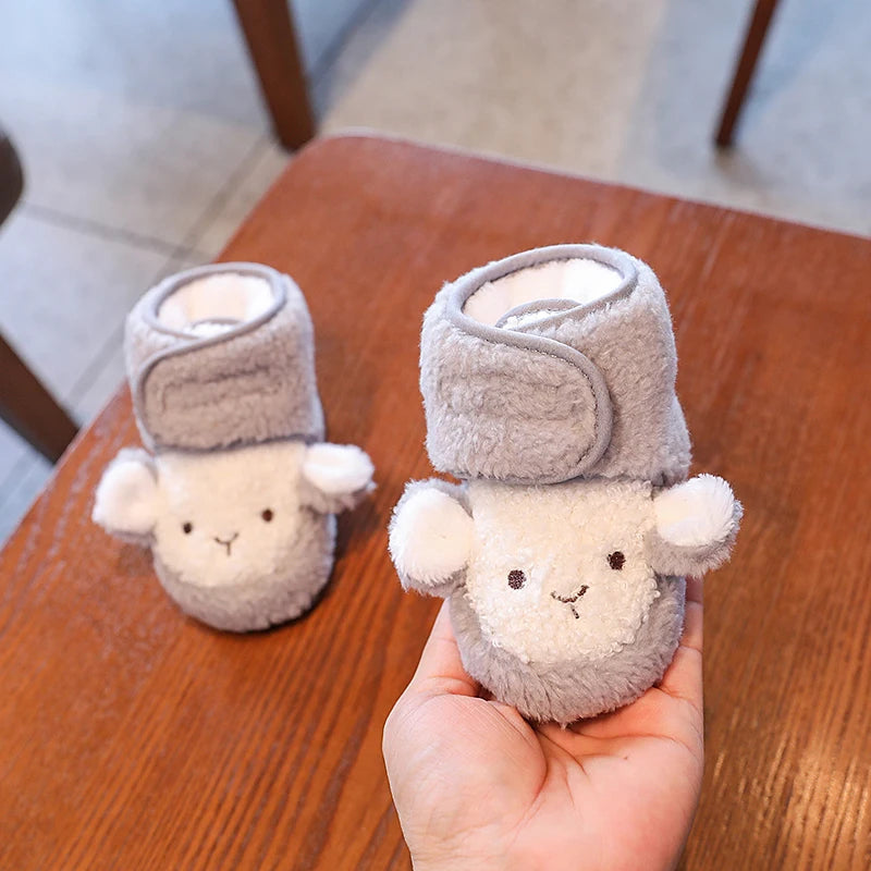 Infants Winter Teddy Bear Baby Booties