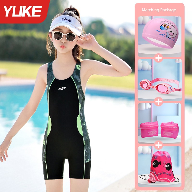 Girls' Summer One-Piece Kids Swimsuit