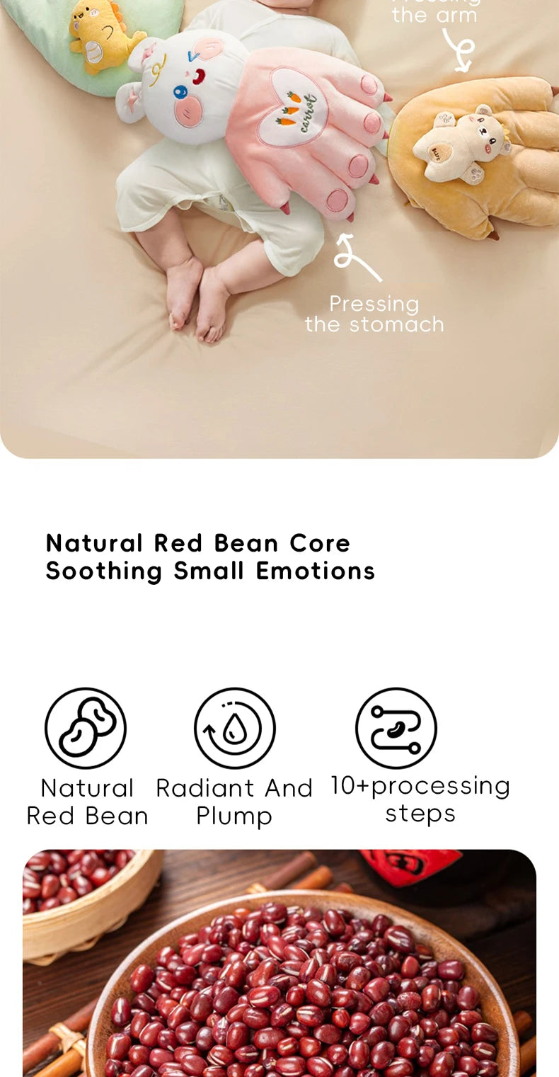 Baby Sleep Pillow – Soft Soothing Anti-Startle Hand