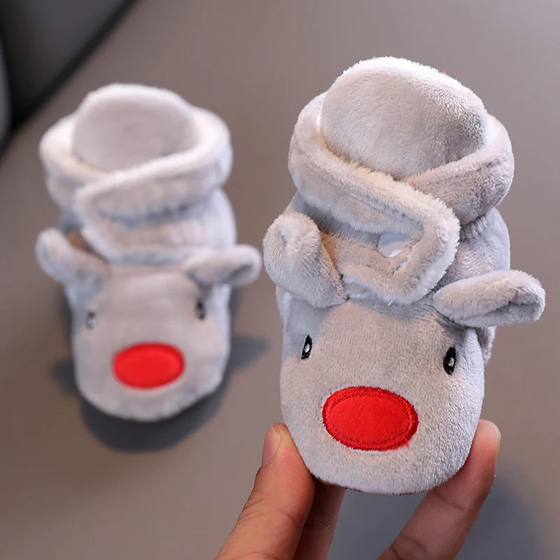 Infants Winter Teddy Bear Baby Booties