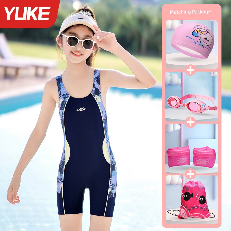 Girls' Summer One-Piece Kids Swimsuit