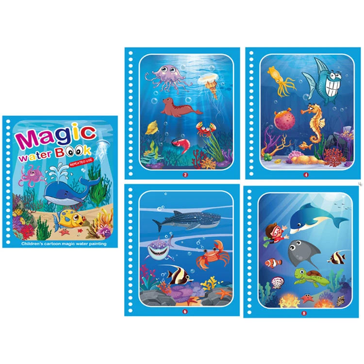 Magic Water Coloring Book