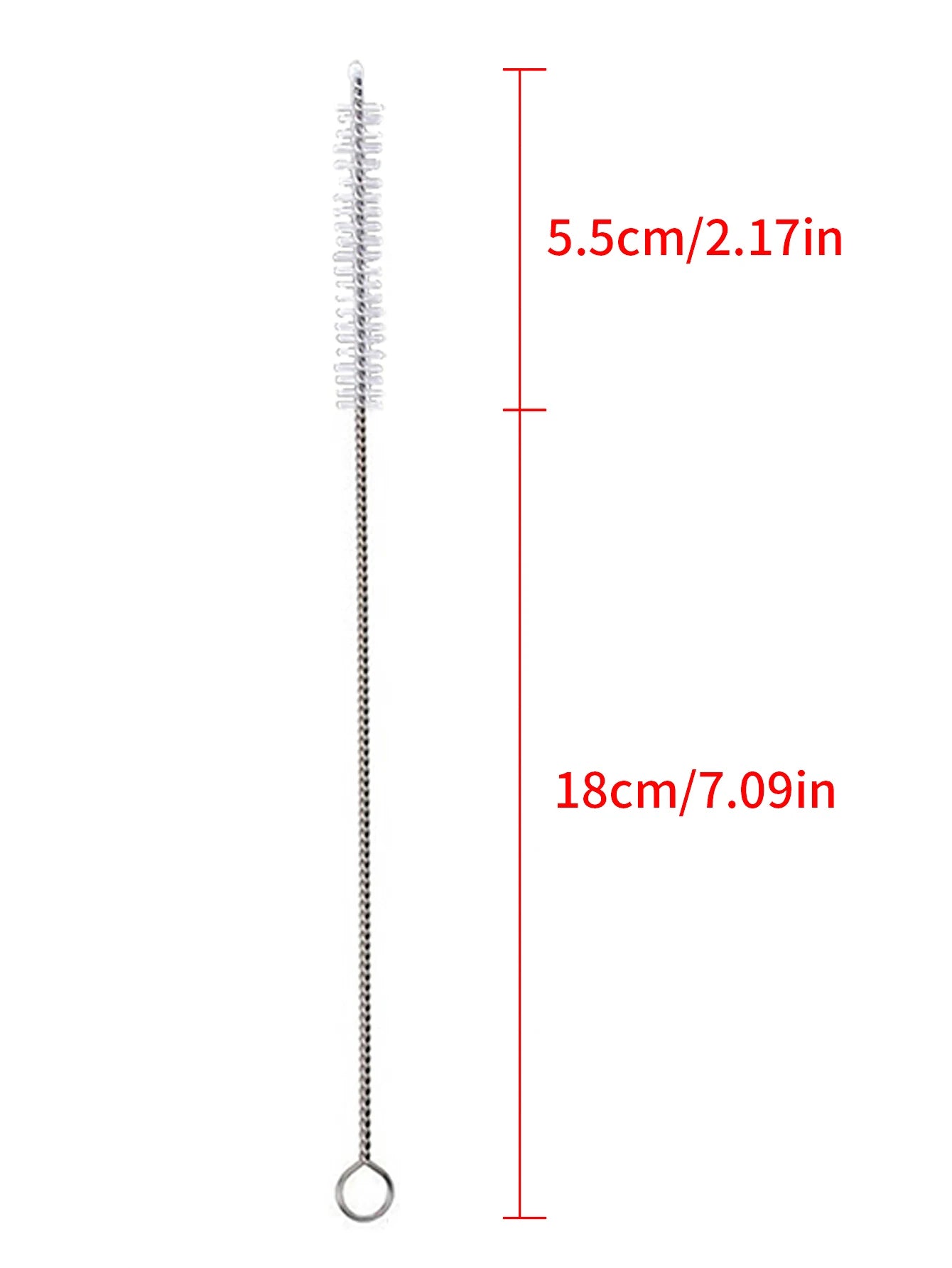 Bending Stainless Straw Brush Cleaner