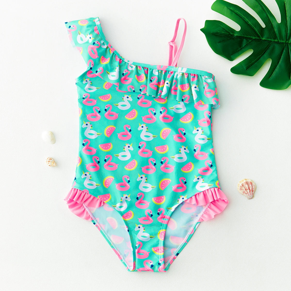 Girls' One Piece Mermaid Unicorn Swimsuits