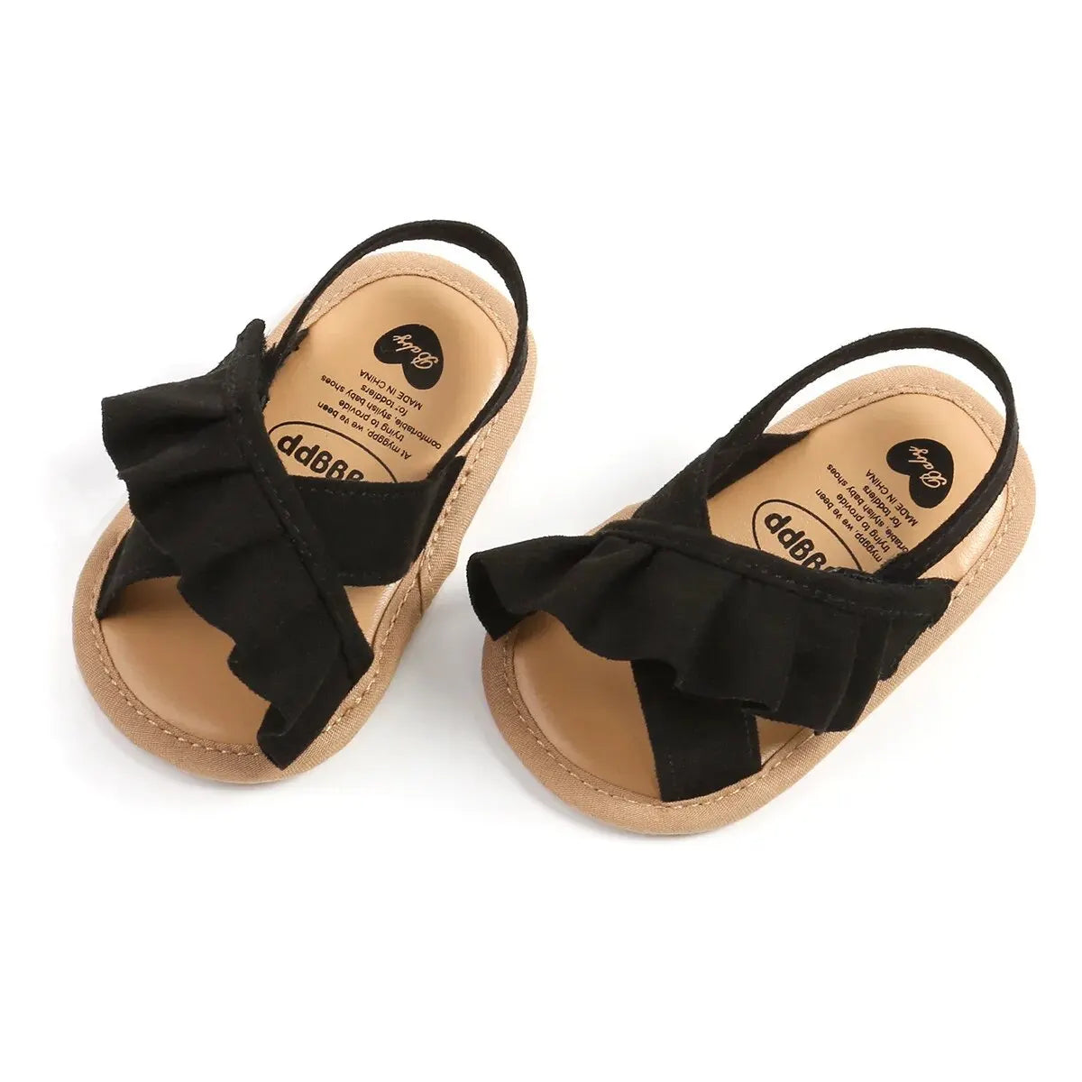 0-18M Girls' Open Toe Ruffle Summer Sandals