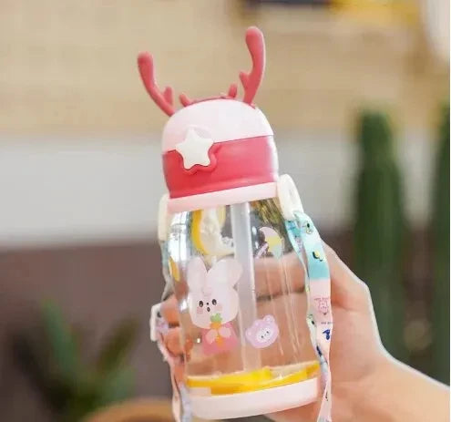 Leakproof Antler Sippy Cup with Straw