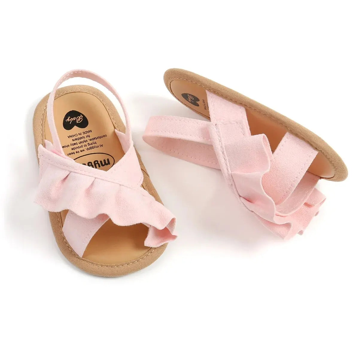 0-18M Girls' Open Toe Ruffle Summer Sandals