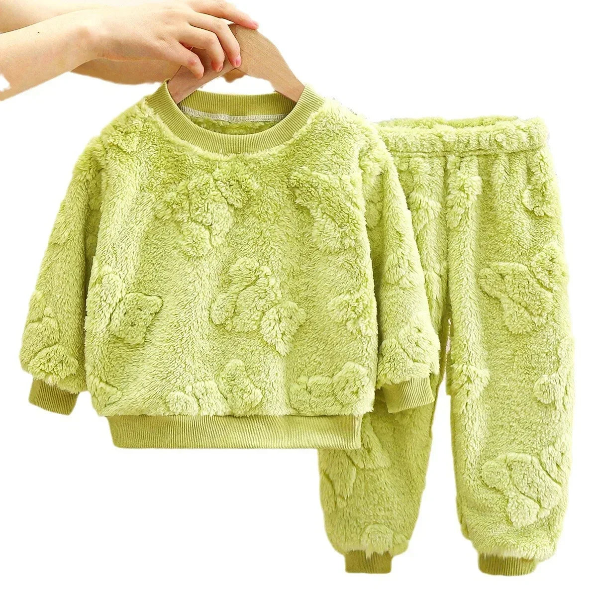 Todddler & Big Kids Fleece Winter Pajama Set