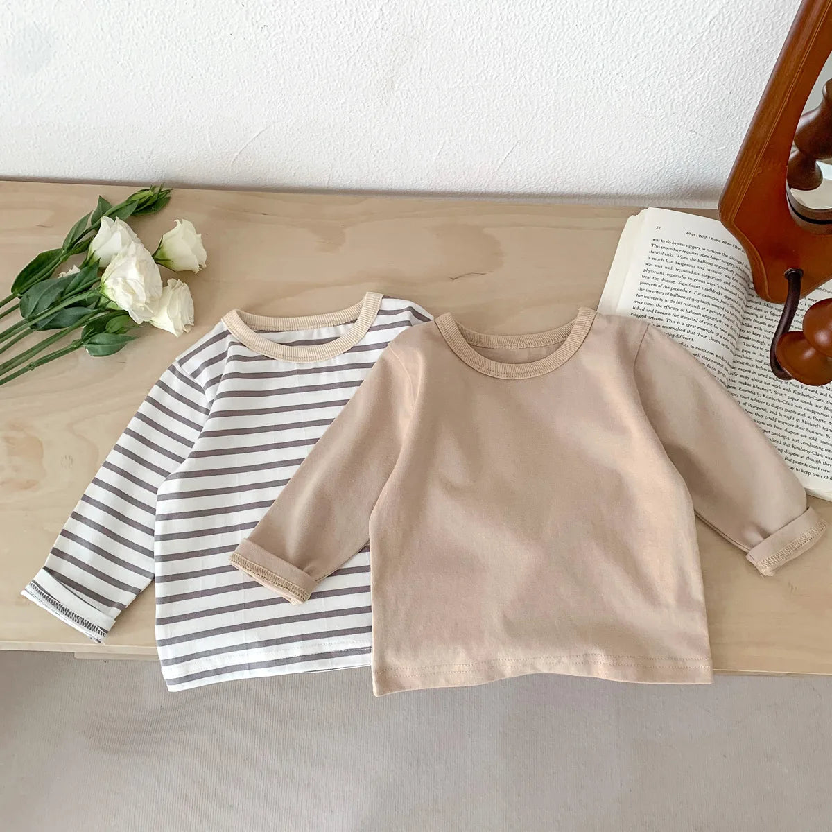 Long Sleeve Casual Striped T-Shirt 3M-24M