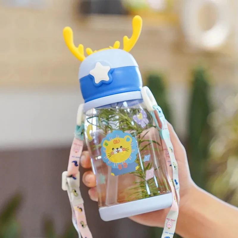 Leakproof Antler Sippy Cup with Straw