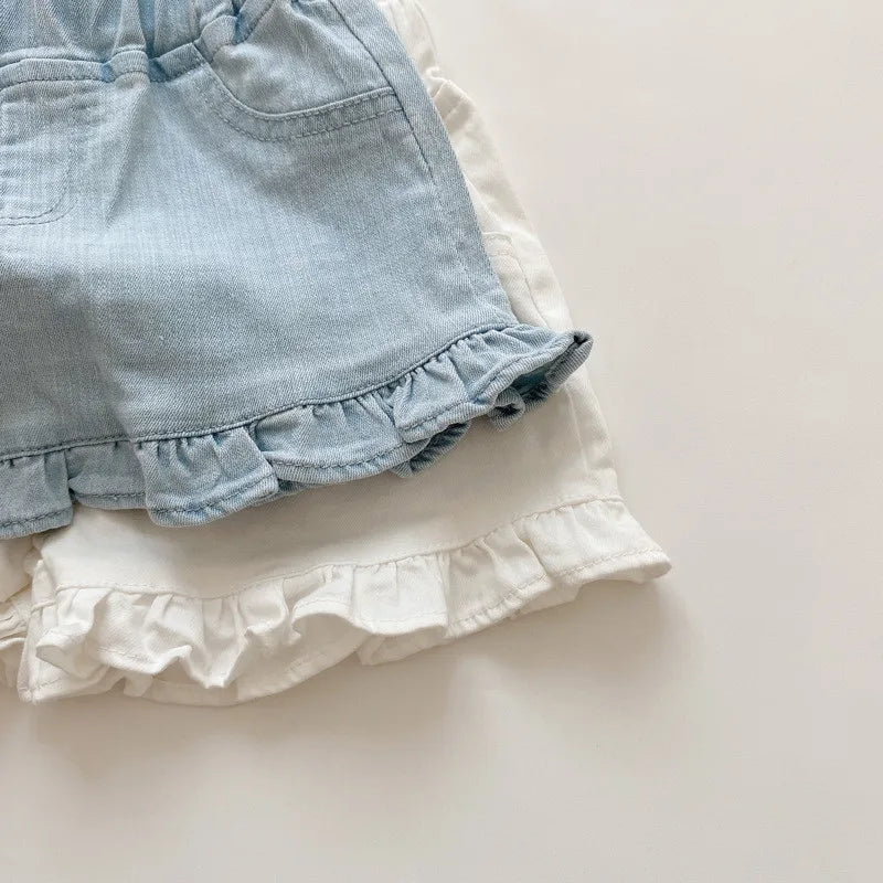 Girls' Summer Ruffle Shorts