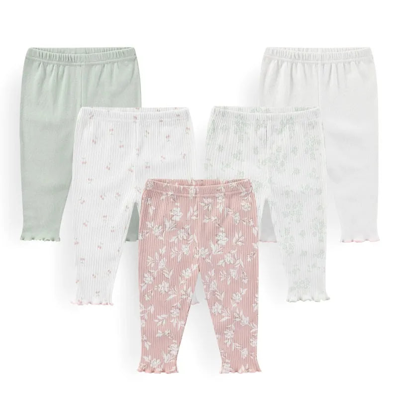 4 Piece and 5 Piece Packs Newborn Pants 0-12M