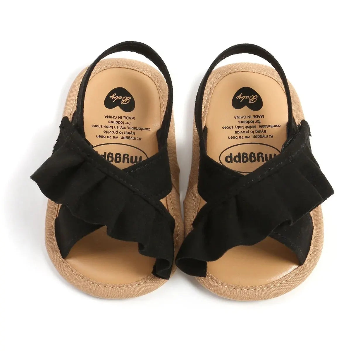 0-18M Girls' Open Toe Ruffle Summer Sandals