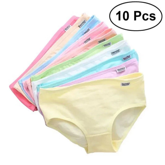 10-Piece Set Girls Cotton Underwear