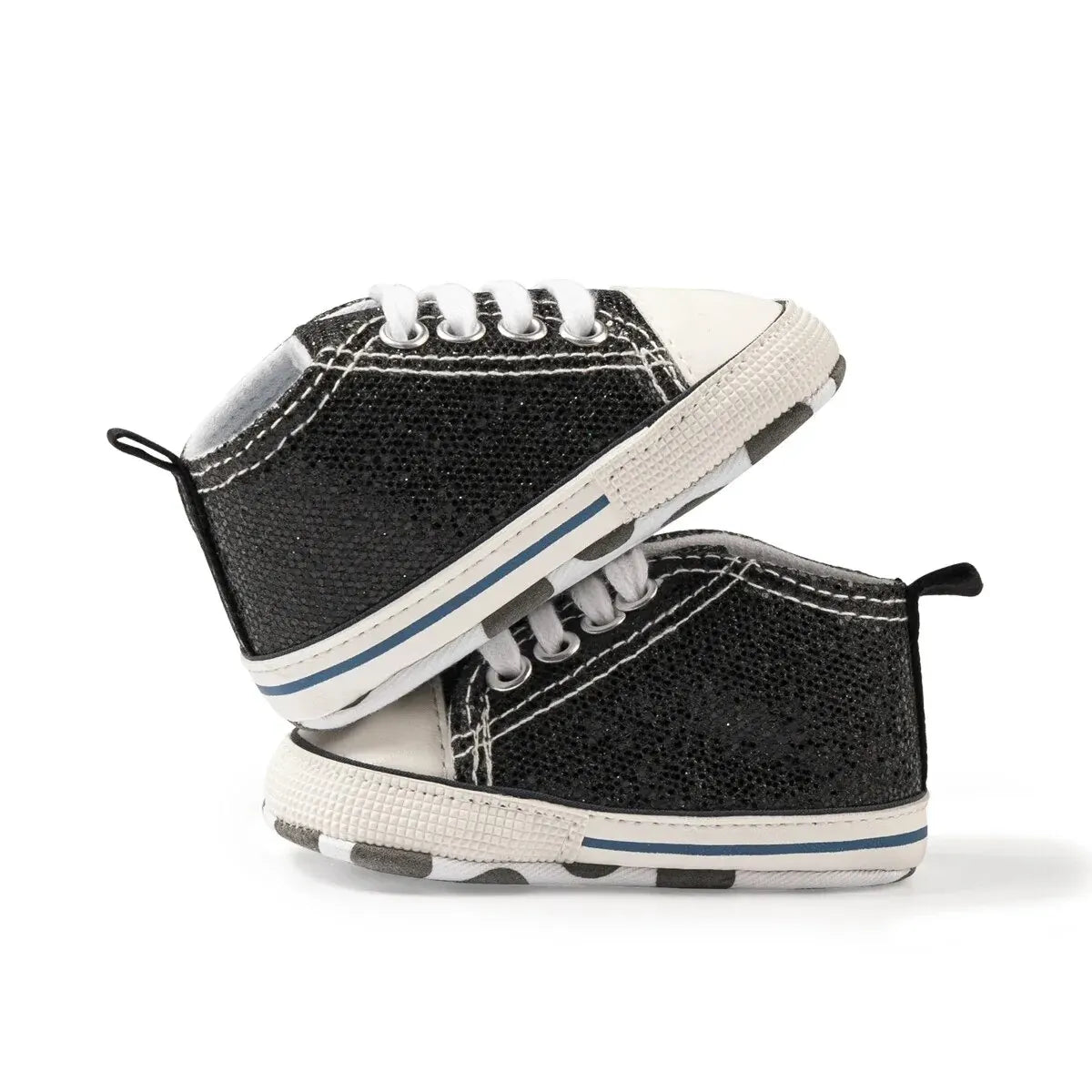 0-18M First Walker Nonslip Shimmer Lace Sneakers