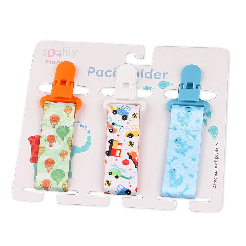 3-Piece Pacifier Clips