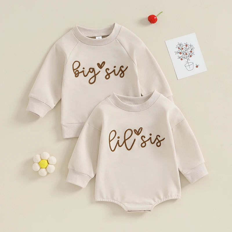 0-18M Sister Matching Sweater Tops