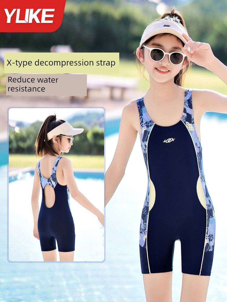 Girls' Summer One-Piece Kids Swimsuit