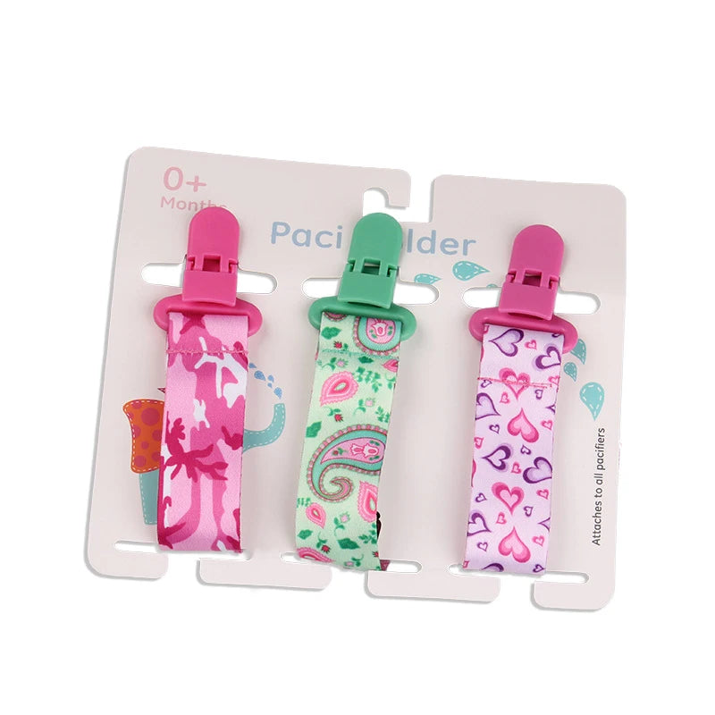 3-Piece Pacifier Clips