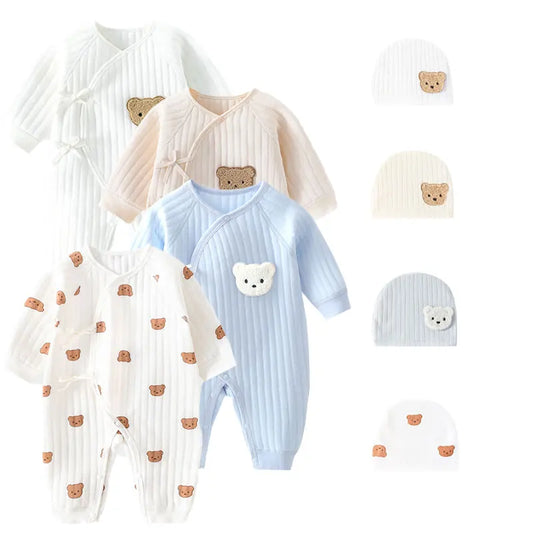 Newborn Teddy Bear Onesie 0M-6M Unisex