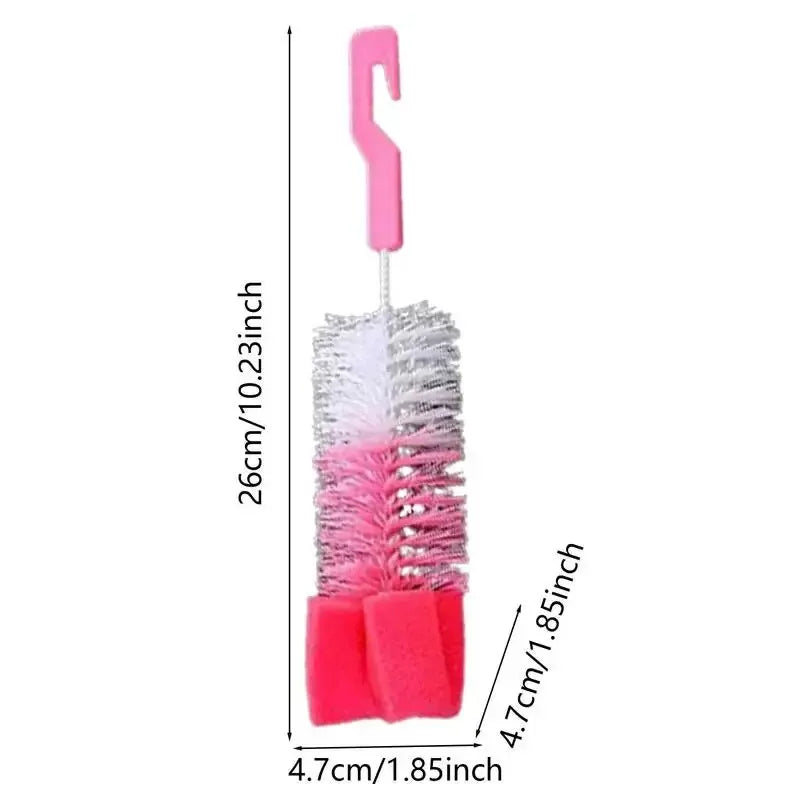 Baby Bottle Cleaning Brush with Sponge