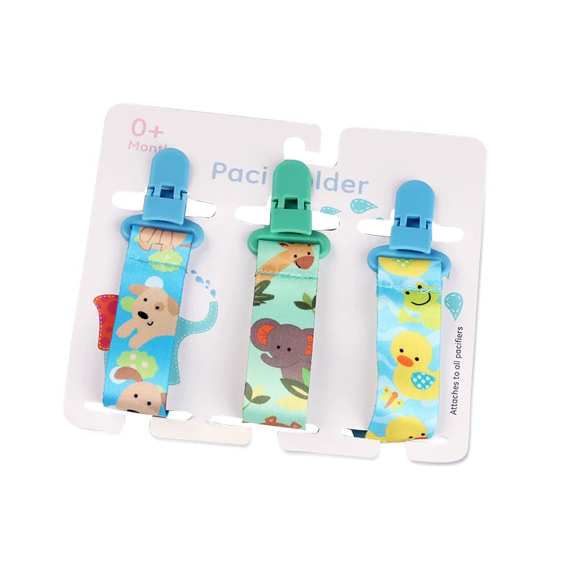 3-Piece Pacifier Clips