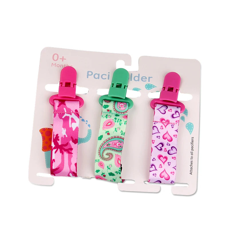 3-Piece Pacifier Clips