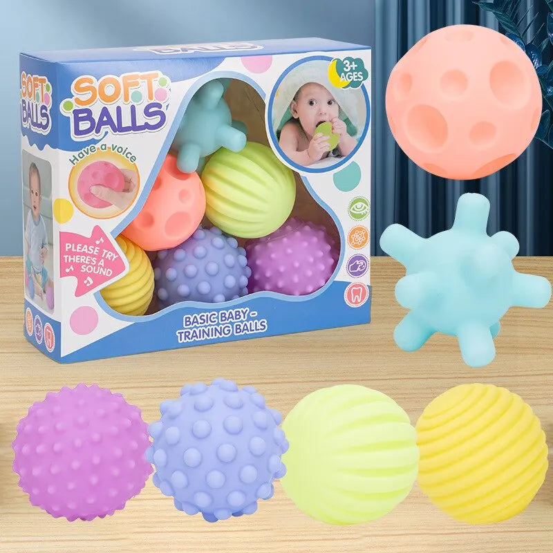 6ct Baby Bath Toy Balls