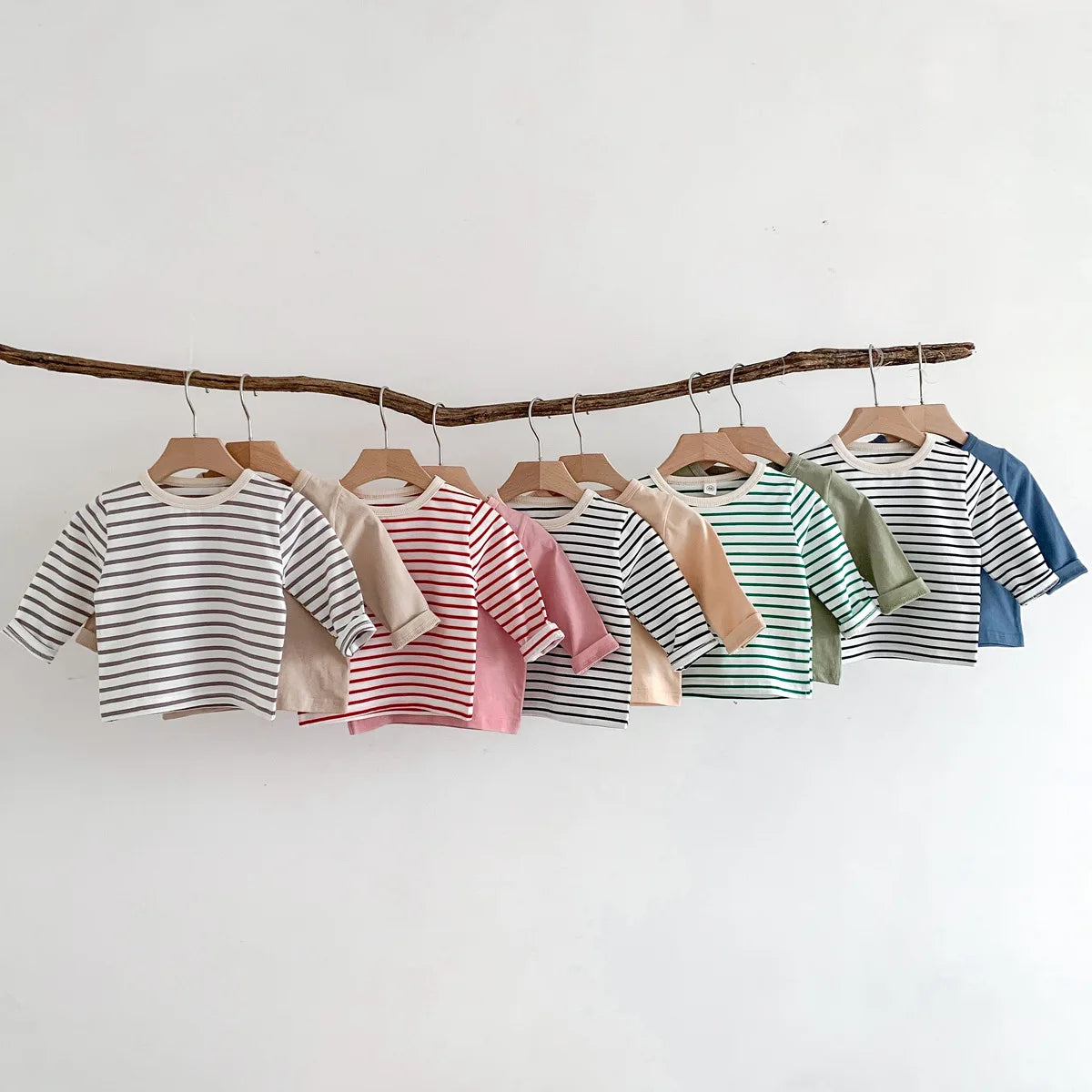 Long Sleeve Casual Striped T-Shirt 3M-24M