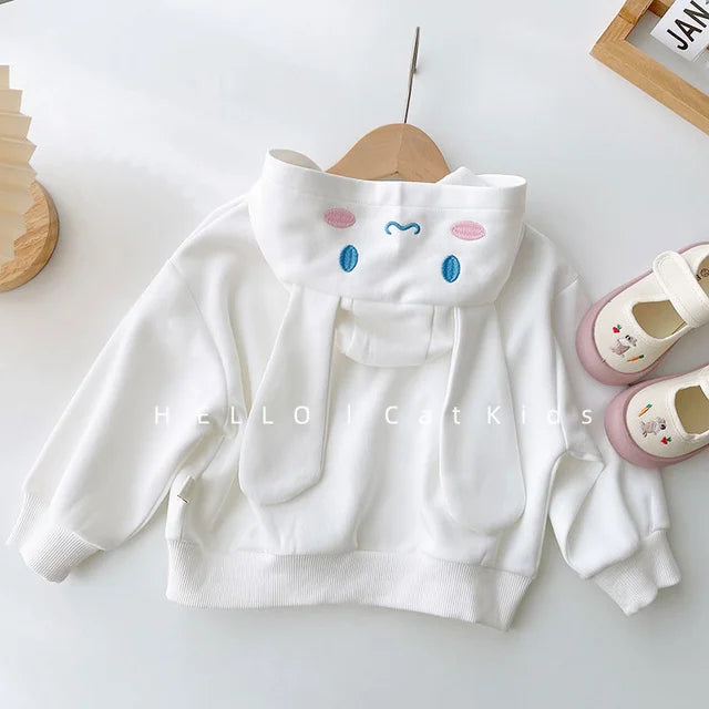 Girls' Hello Kitty Zip-Up Hooded Jacket