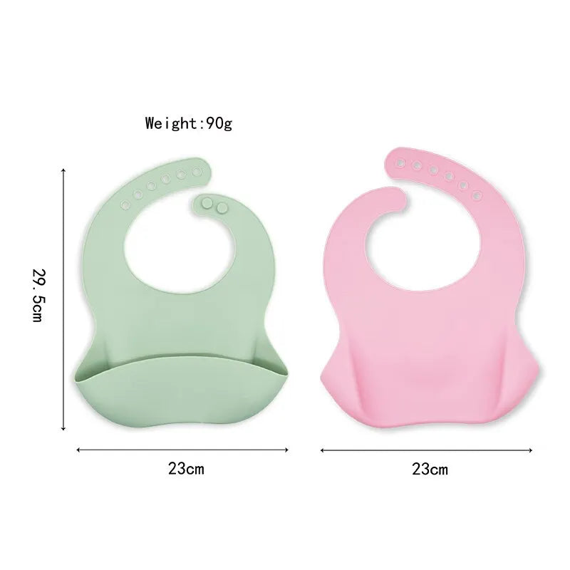 Waterproof Baby Bib – Cute Cartoon Animal Silicone Feeding Bib for Babies & Toddlers