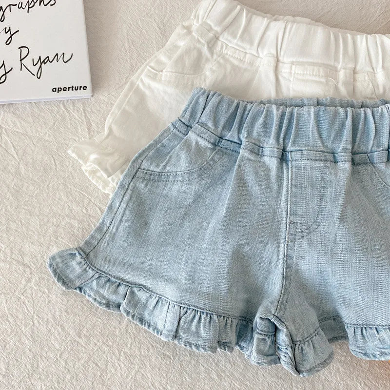 Girls' Summer Ruffle Shorts