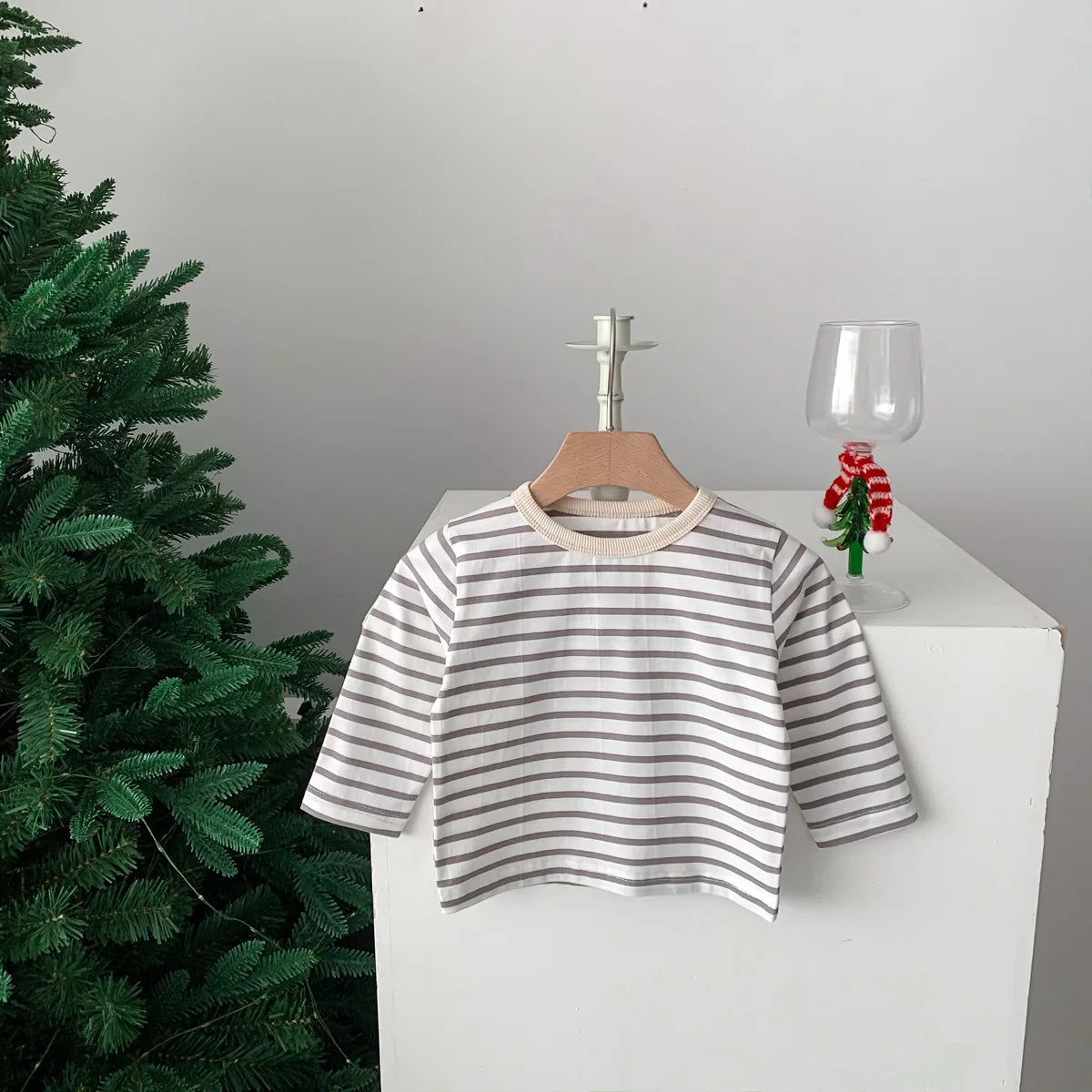 Long Sleeve Casual Striped T-Shirt 3M-24M