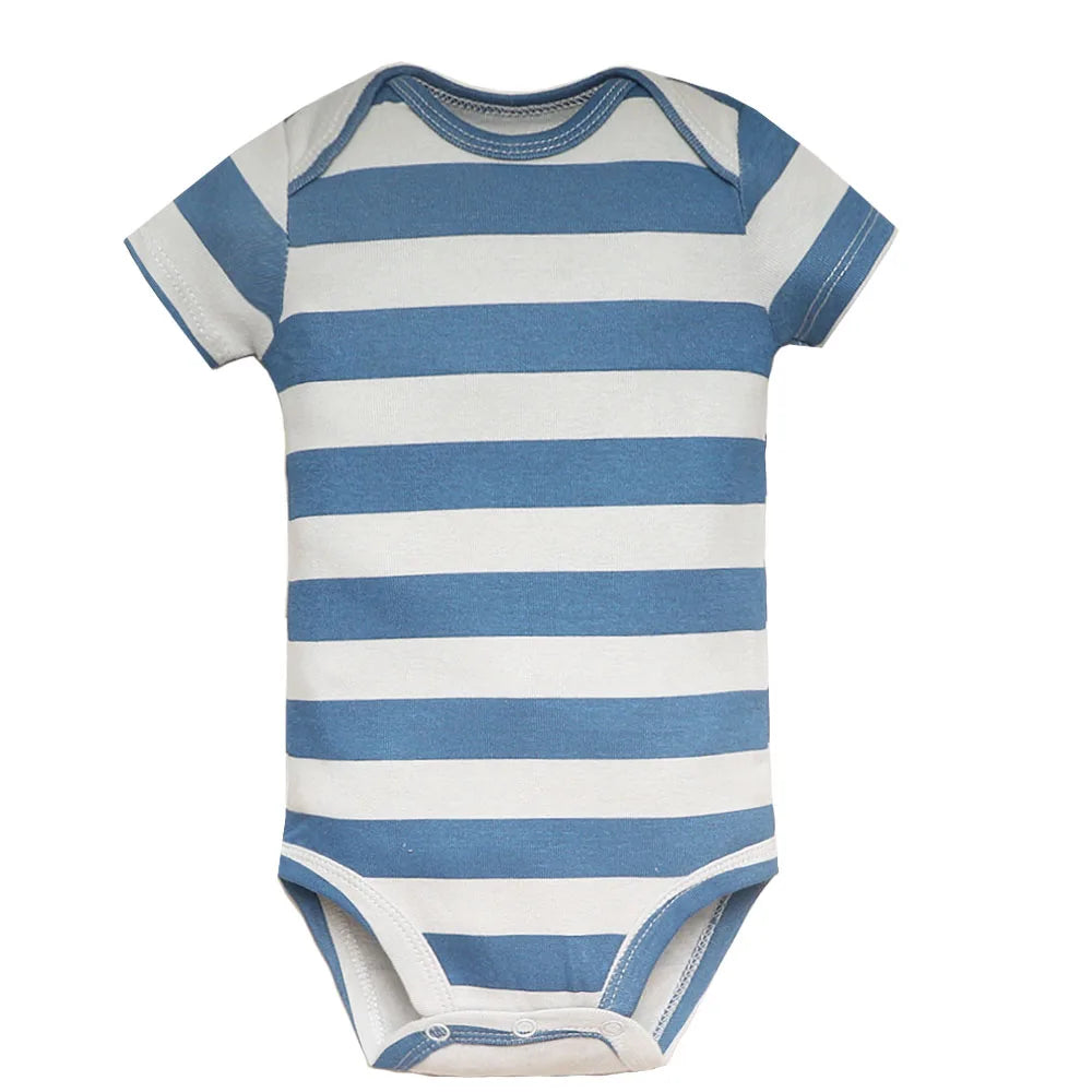 5pc 100% Cotton Short Sleeve Onesies  6-24M