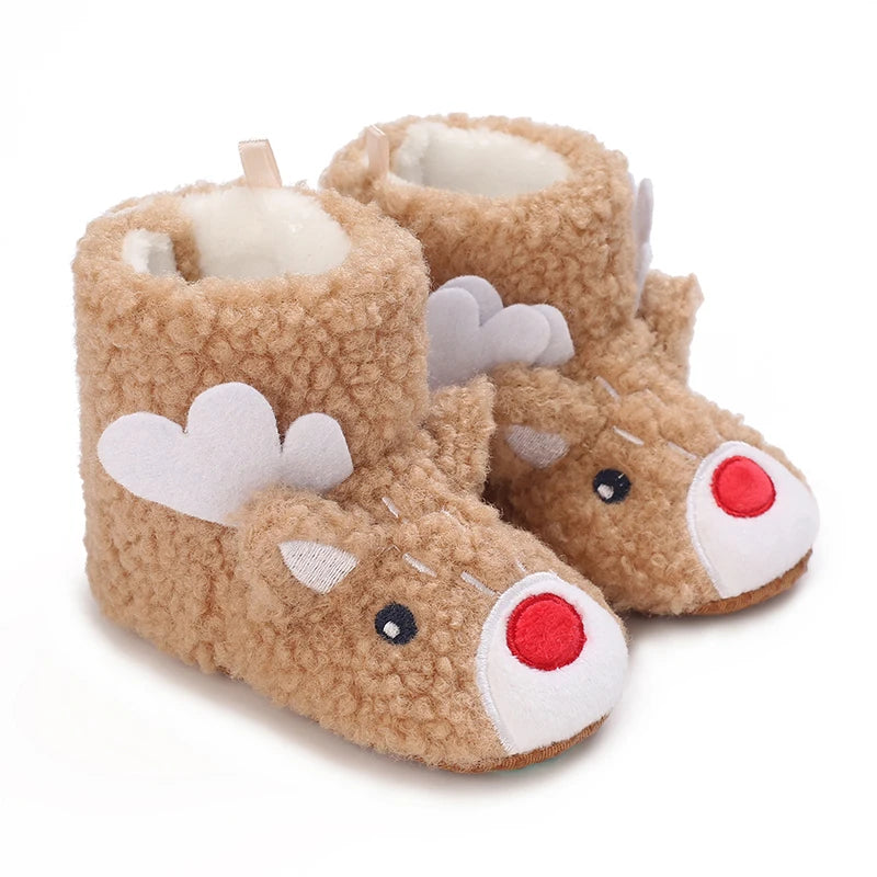 Infants Winter Teddy Bear Baby Booties