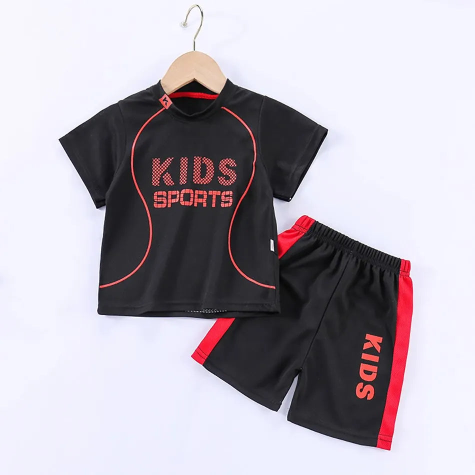 Kids Sports Breathable Summer Matching Set 12M-12Y