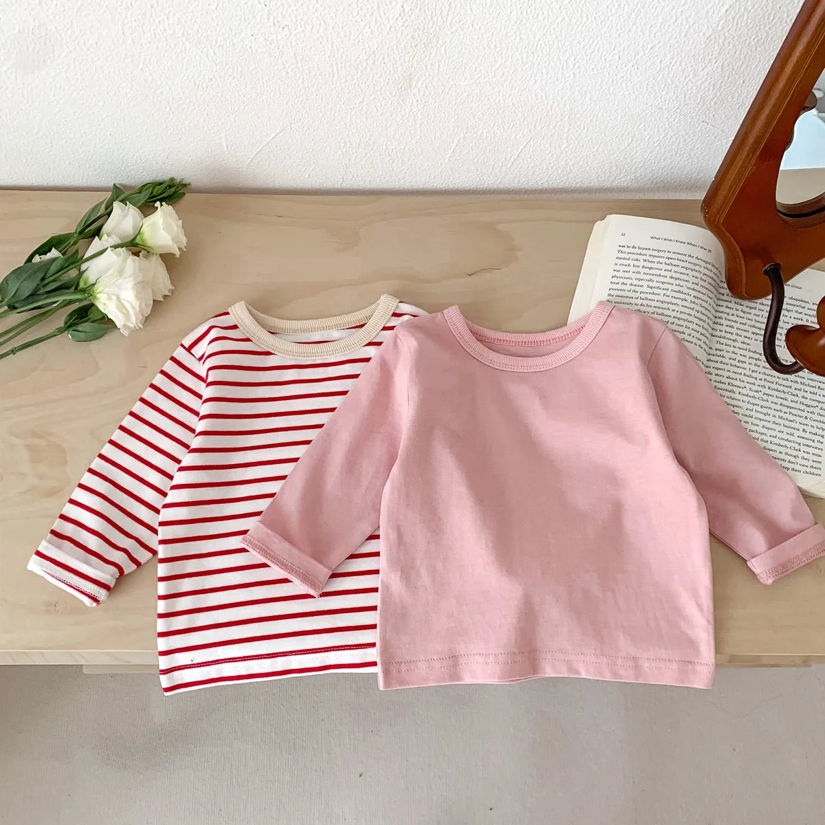 Long Sleeve Casual Striped T-Shirt 3M-24M