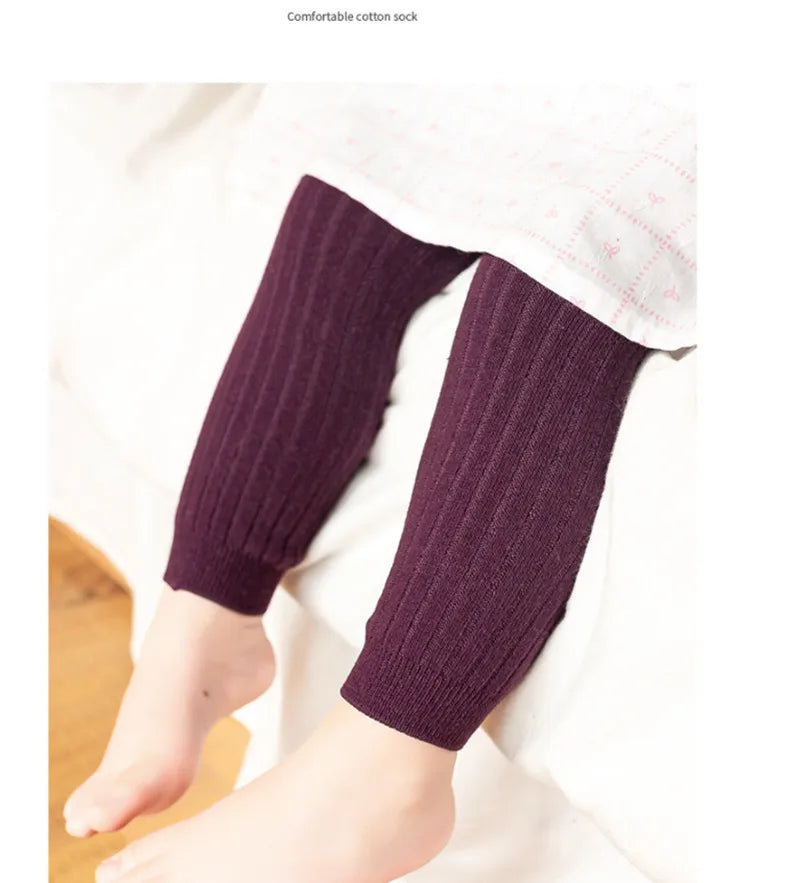 Girls Soft Ribbed Leggings