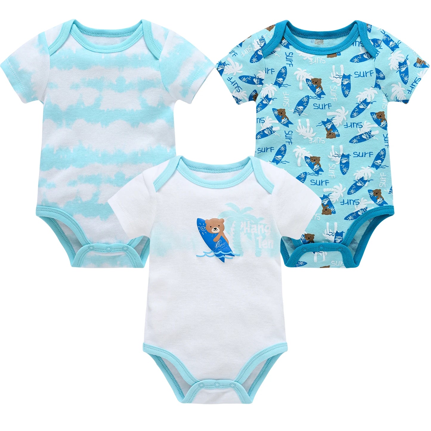 3ct & 6ct Newborn Onesie Sets 0M-12M