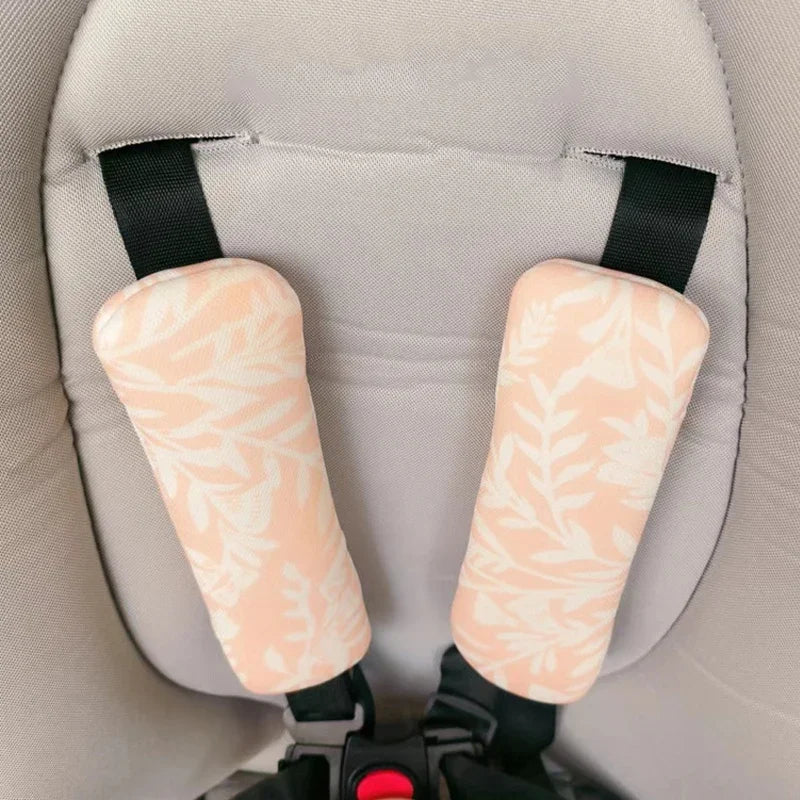 3PCS Baby Car Seat & Stroller Shoulder Pad Set – Soft Seat Belt Covers for Extra Comfort & Protection 🚗👶