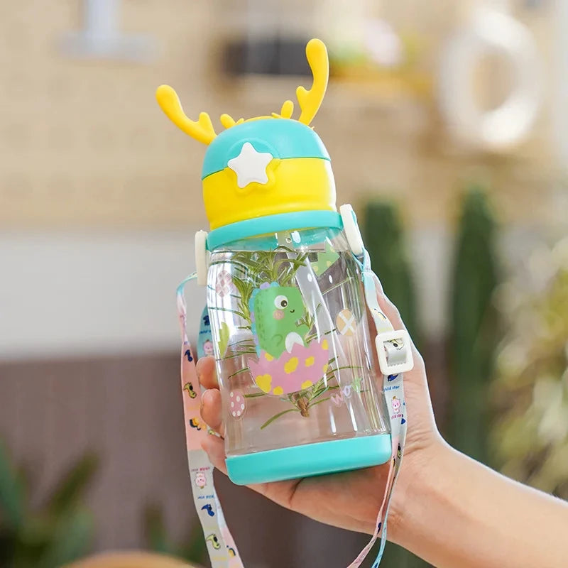 Leakproof Antler Sippy Cup with Straw