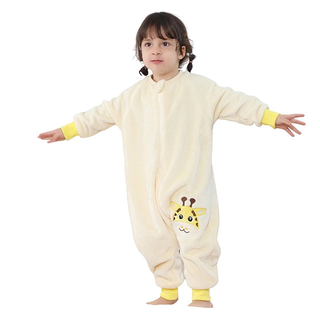 Children's Animal Embroidery Zip Up Sleeper 12M-6Y