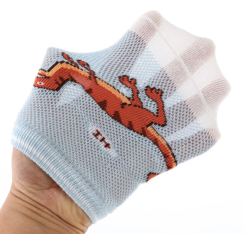 5ct Pack Boys' Dinosaur Ankle Socks