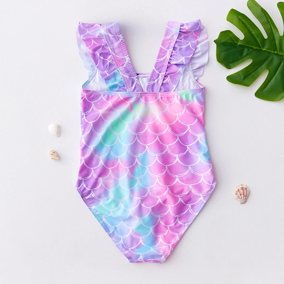 Girls' One Piece Mermaid Unicorn Swimsuits