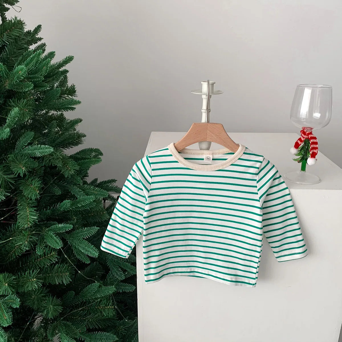 Long Sleeve Casual Striped T-Shirt 3M-24M