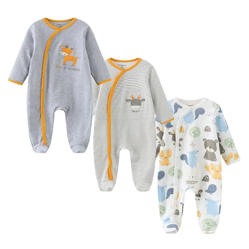 Kiddiezoom 3ct Long Sleeve Onesie