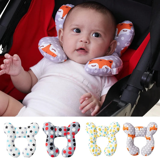 Car Seat and Stroller U-Shaped Soft Travel Neck Pillow