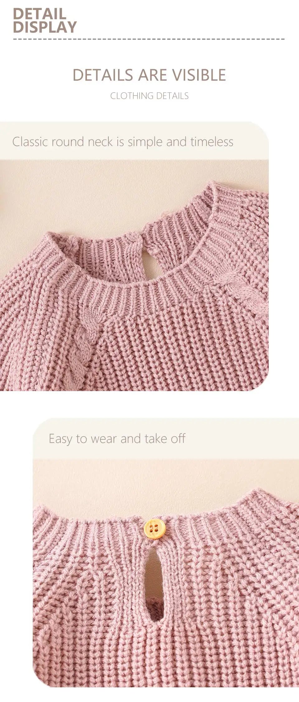 Long-Sleeve Knit Onesie with Matching Knit Hat