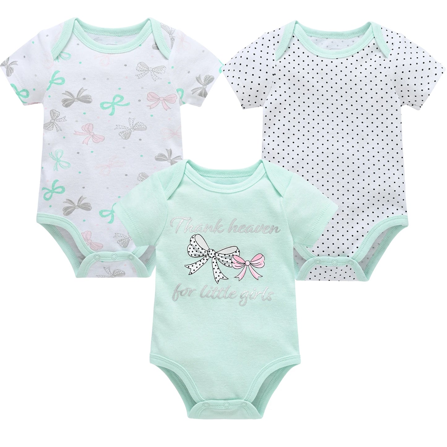 3ct & 6ct Newborn Onesie Sets 0M-12M